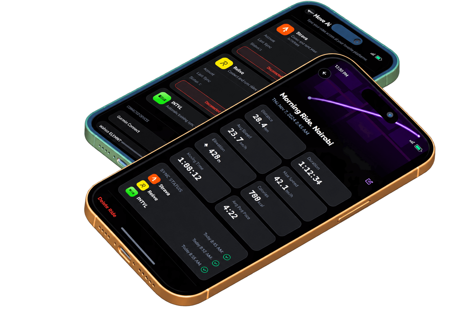 Velodrop sync screens